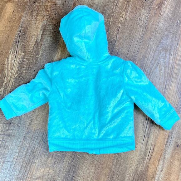 Healthtex Owl Fleece Jacket Mint Green 18 Mos - Picture 2 of 6
